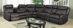Awf Imports - Gin Rummy Charcoal Reclining Sectional
