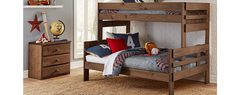 Simply Bunk Beds - Twin/Full Bunkbed Chestnut