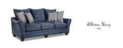 American Furniture Manufacturing - Athena Navy Sofa
