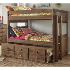 Simply Bunk Beds - Full/Full Chestnut Bunkbed (No Trundle)