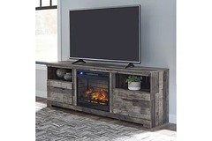 Derekson Multi-Gray 63" TV/St Infrared Fireplace