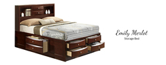 Awf Imports - Emily Merlot Queen Bed
