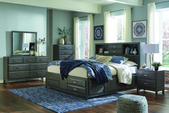 Caitbrook California King Bed with Storage Drawers