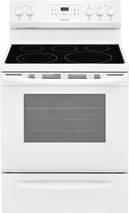Frigidaire - 30", 5.3 Cu Ft, Self Cleaning, Quick Boil, White