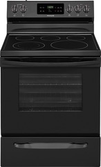 Frigidaire - 30" 5.3 Cf. Black, Electric Self-Cleaning/Qck Boil