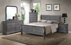 Awf Imports - Grey Louis Phillipe Queen Bedroom (B,D,M,N)