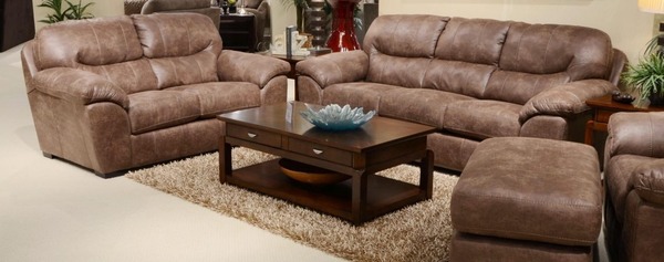 Jackson Furniture - Grant Silt Stationary Sofa and Loveseat Set