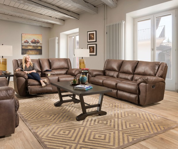 Simmons - Shiloh Sable Reclining Loveseat