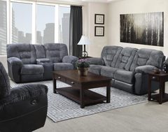 Simmons - Darcy Charcoal Reclining Sofa & Loveseat Set