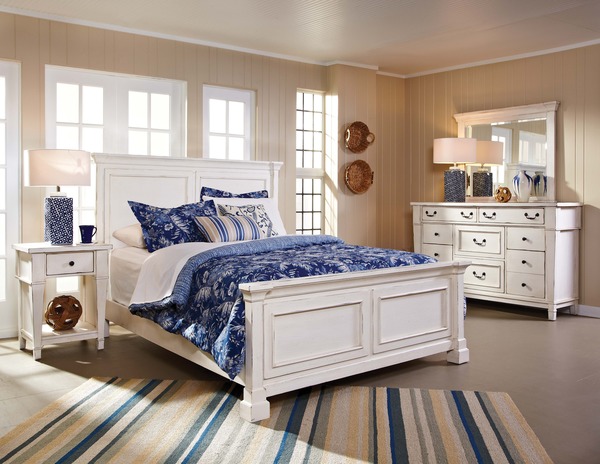 Awf Imports - Stoney Creek White Queen Bedroom (B,D,M,N)