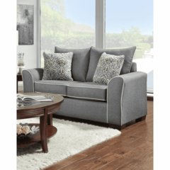 Affordable Furniture Manufacturing - Ashton Graphite Loveseat