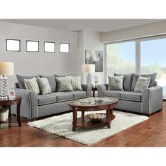 Affordable Furniture Manufacturing - Ashton Graphite Stationary Sofa and Loveseat